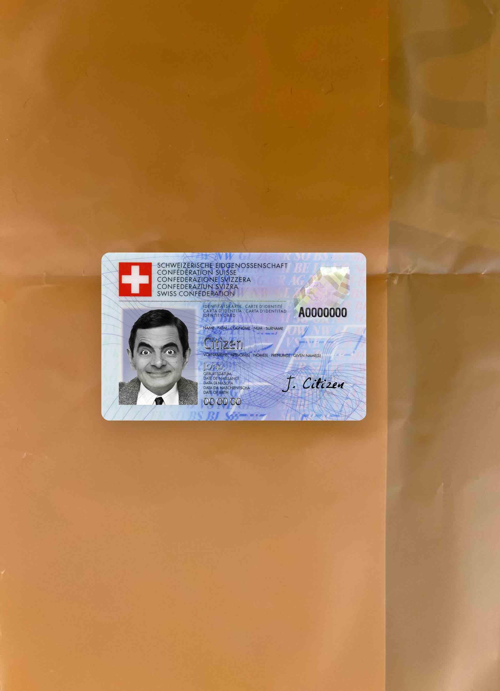 Realistic Switzerland ID photolook example